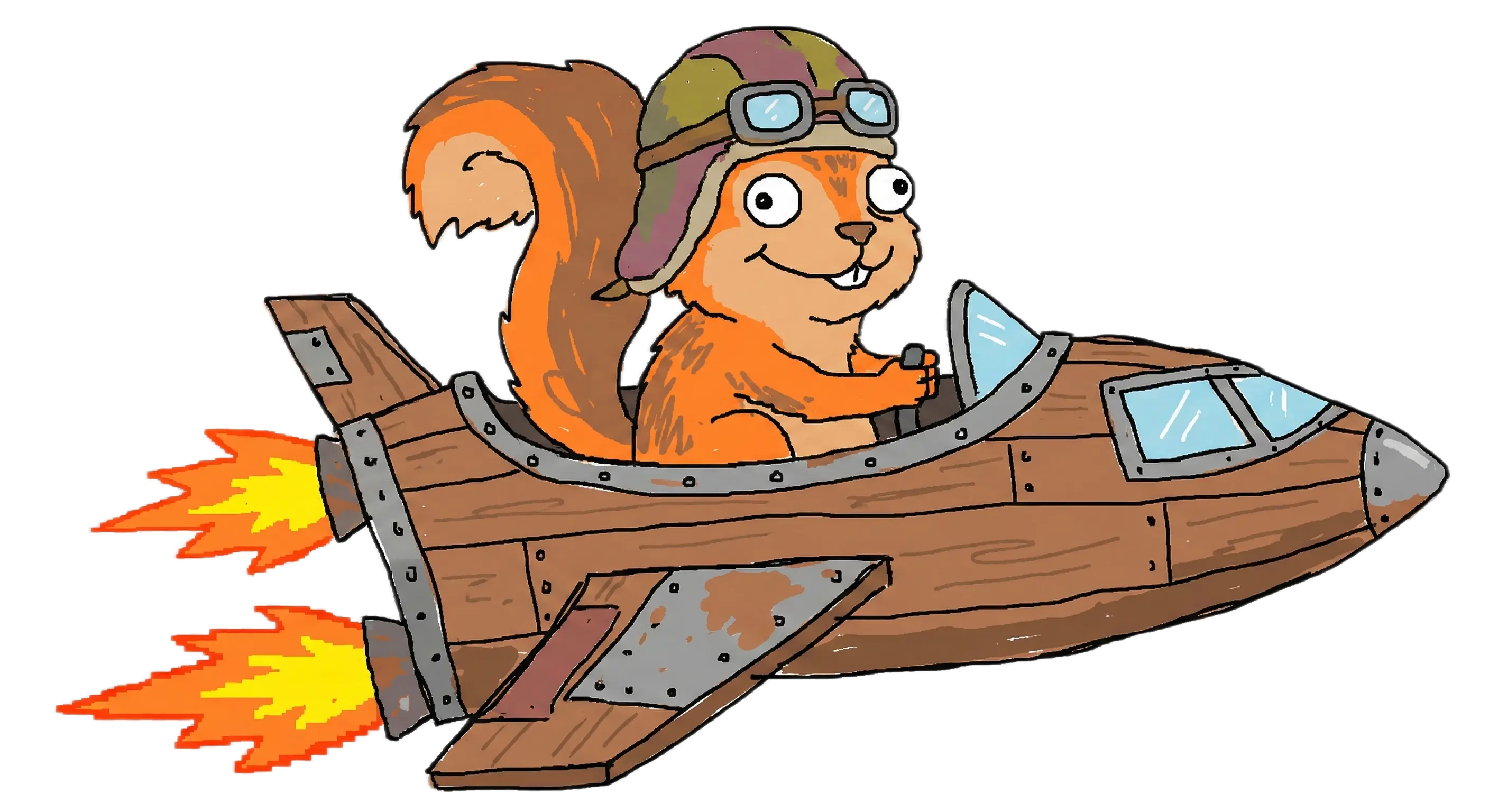 Dagu Mascot - Squirrel Pilot